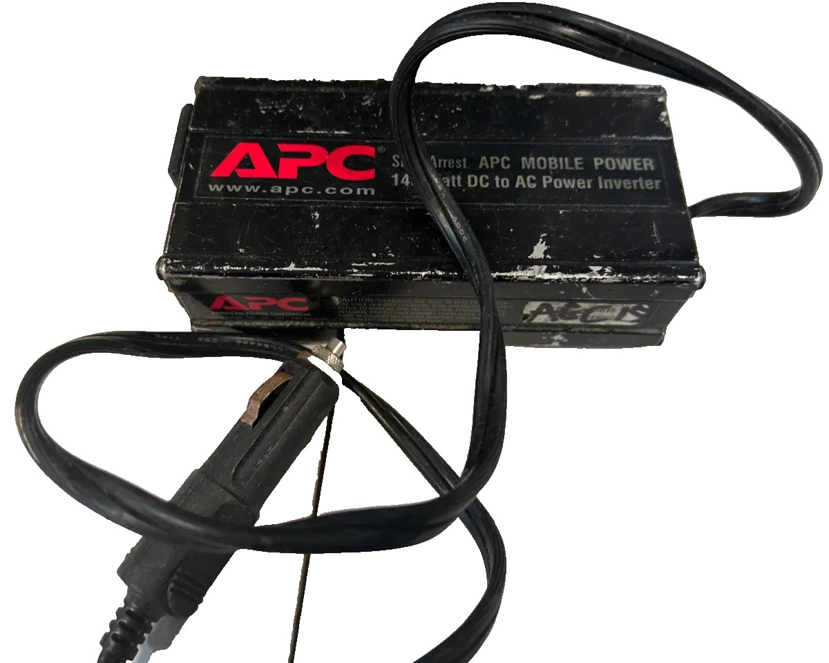 * WORKING APC Mobile Power 140 watt DC/AC Power inverter PNOTEAC140 2A0412W00171