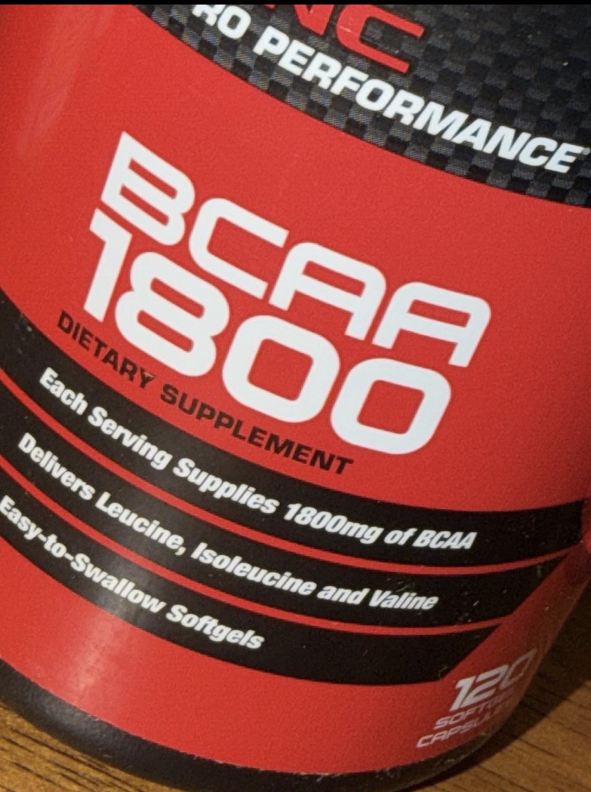 GNC - PRO PERFORMANCE BCAA - 1800mg Amino - 240 Capsules - 40 Serv - Exp: 11/26