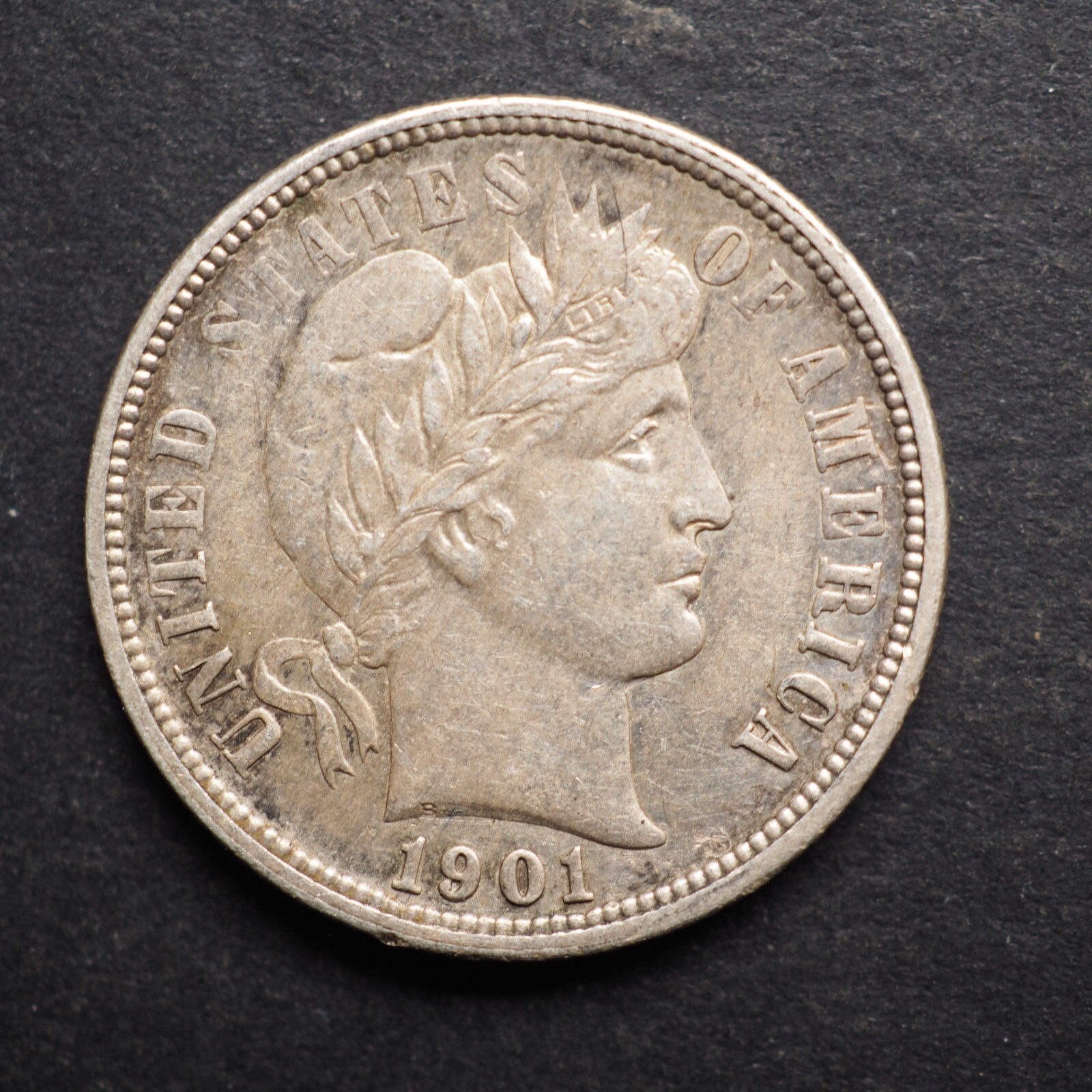 1901 *O*BARBER SILVER DIME ***NICE COIN!*** FREE SHIPPING! M7065