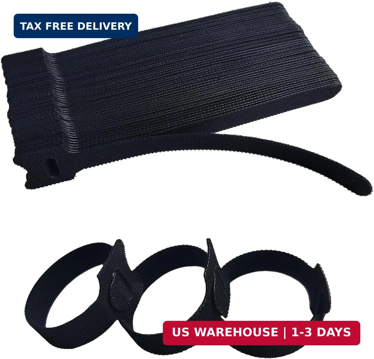 6 Inches Black Reusable Cable Ties,Multi-purpose Adjustable Cord Straps, Cable O