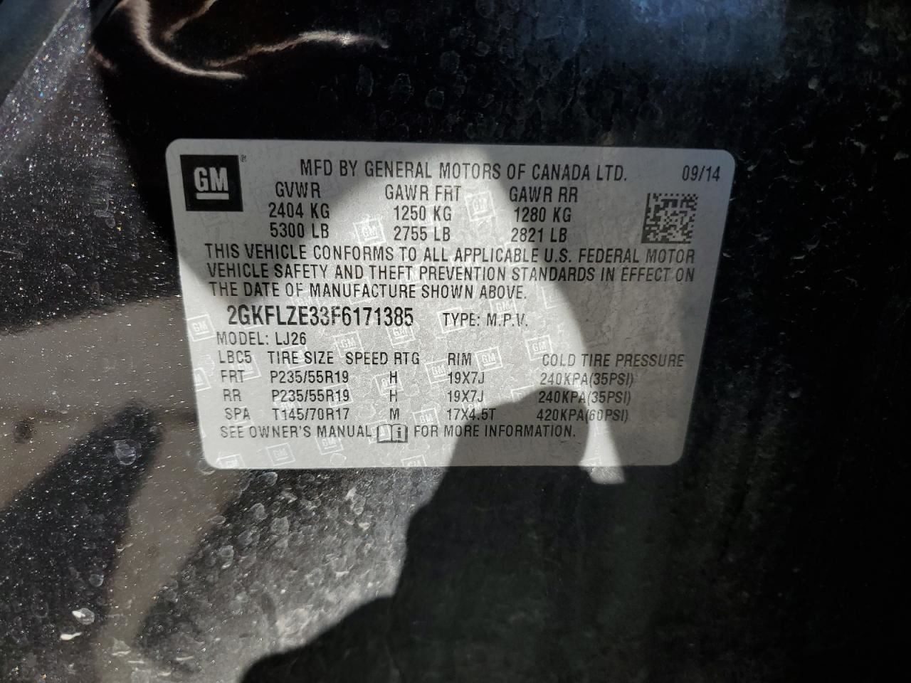 Driver Left Front Spindle/Knuckle Fits 10-17 EQUINOX 2460195