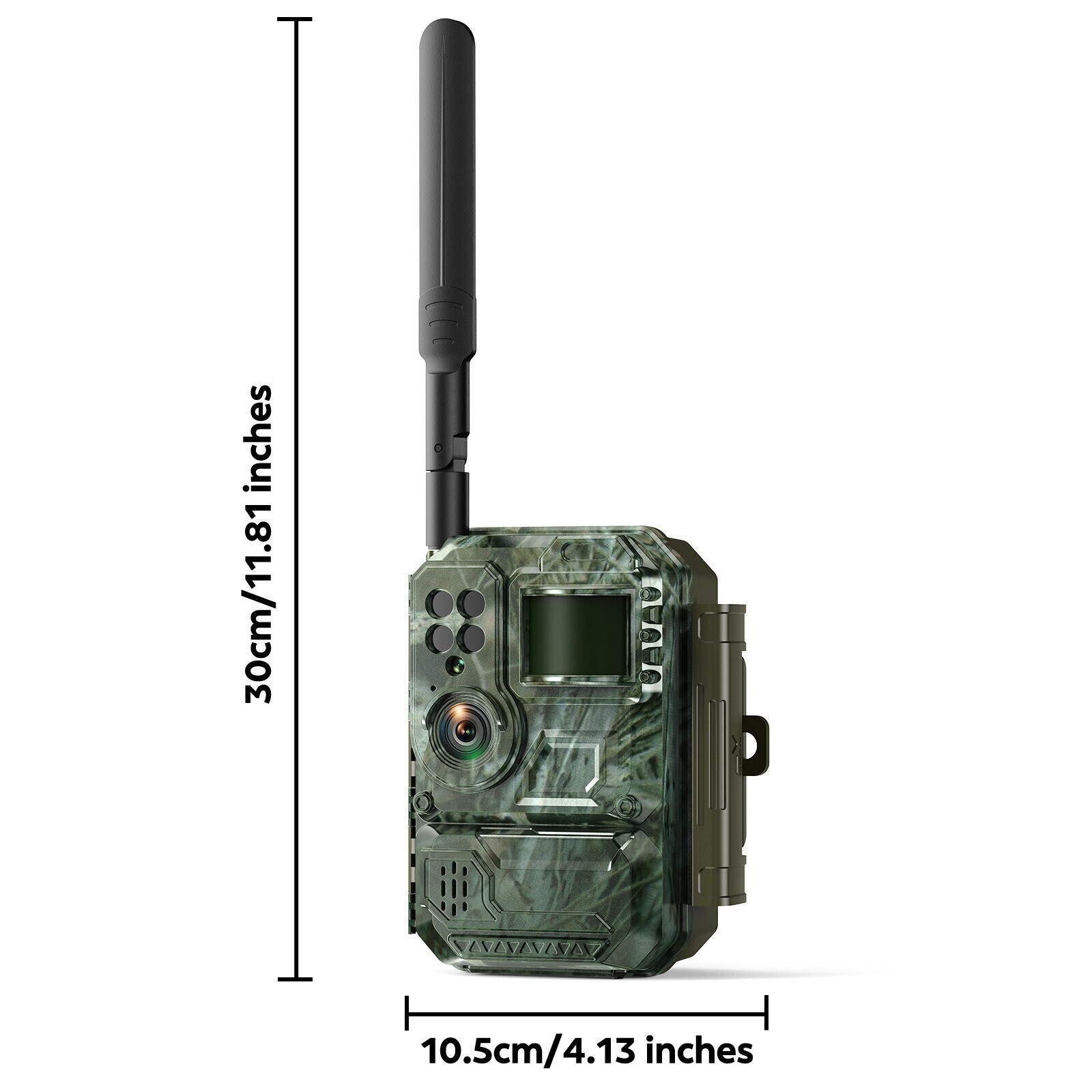 1080P Solar Cellular Trail Camera Include SIM 120° View Wireless Outdoor Hunting