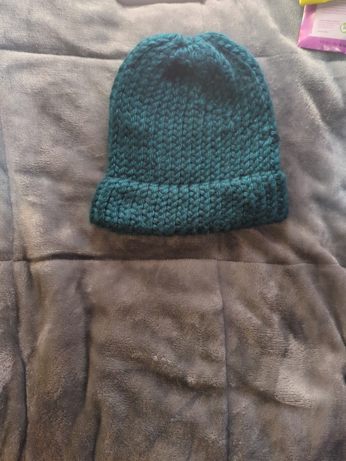 Handmade Crocheted Hat Emerald Green Uni  Adult