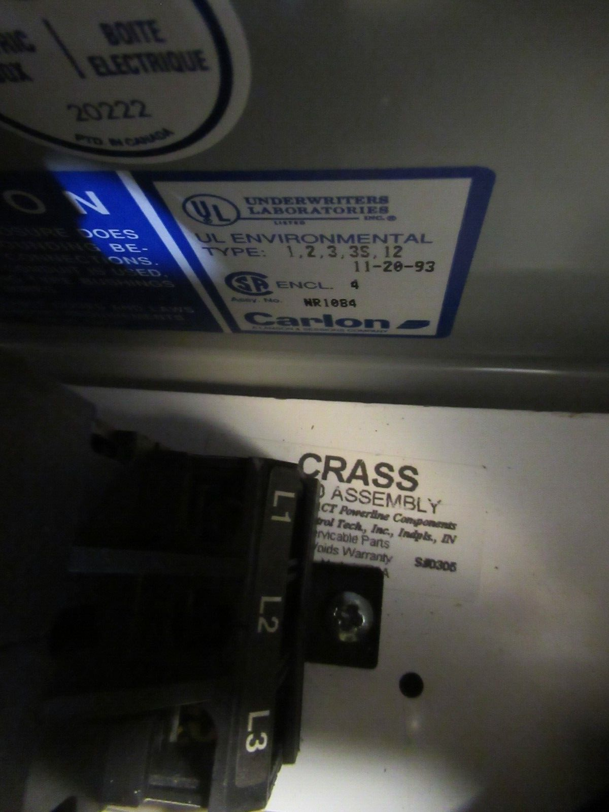 Enertech CR030, Powerline Carrier Load Management System- NEW-S
