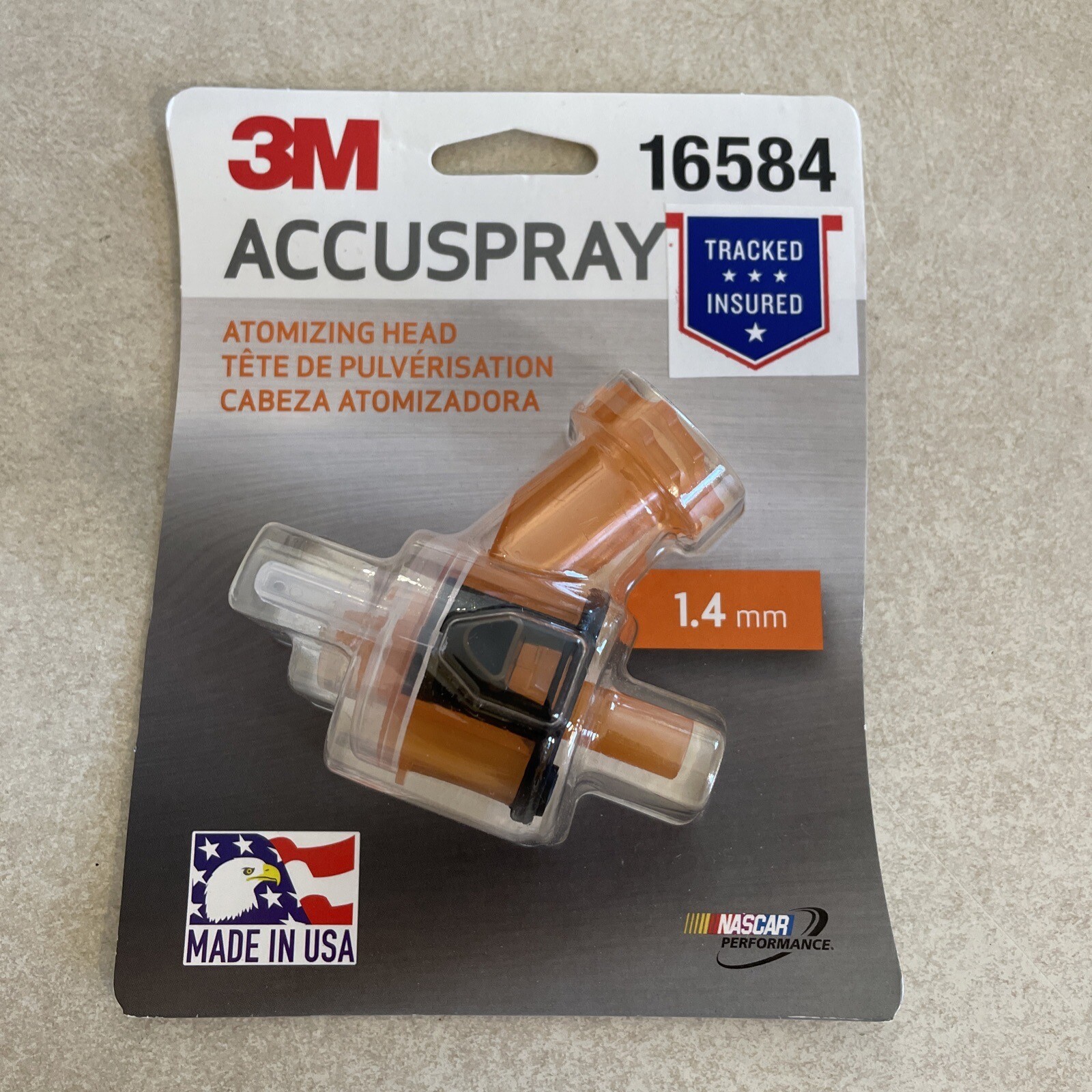 3M 16584 1.4mm Orange Accuspray Single Atomizing Head NEW