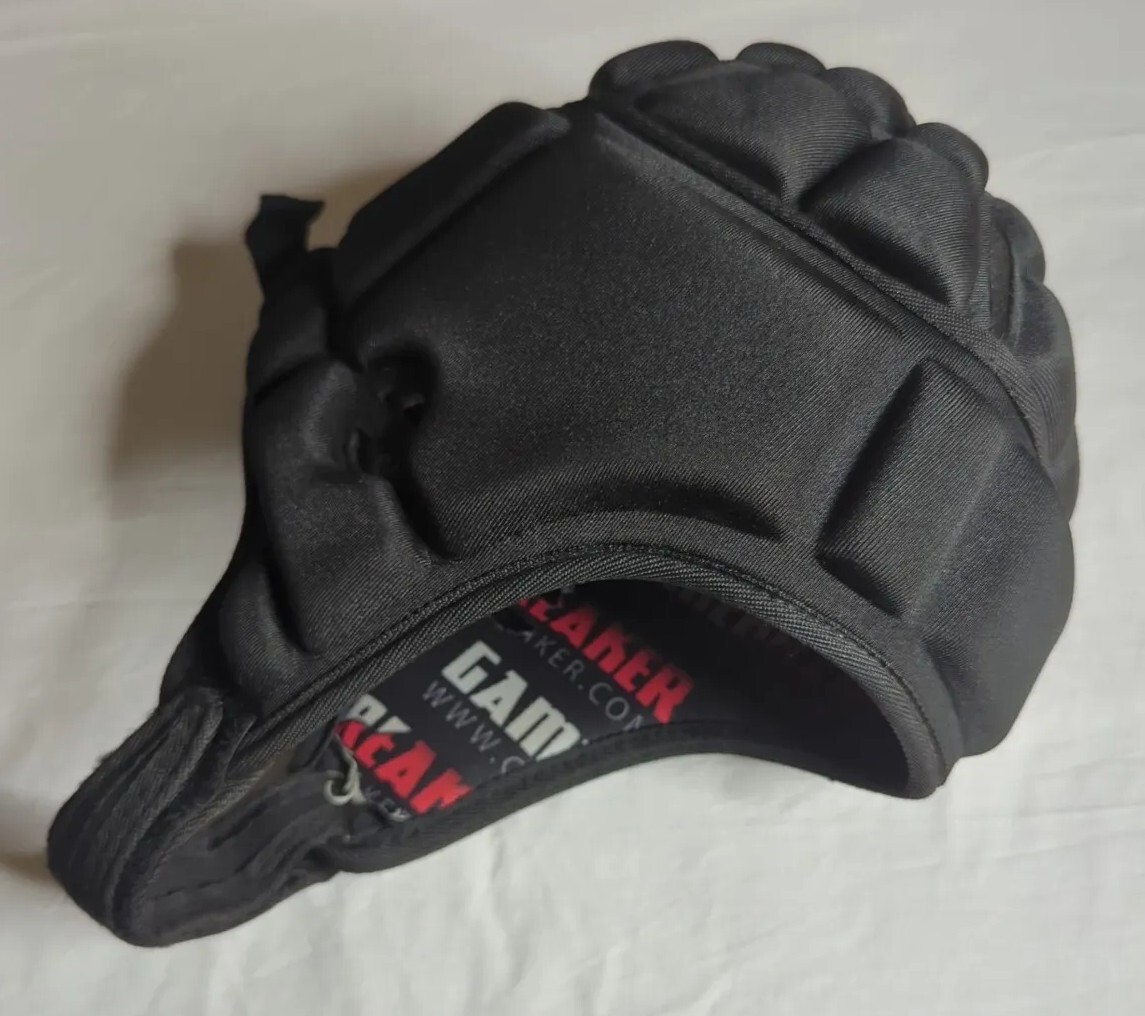 D4 Game Breaker Padded Head Protection Solid Black Size XL