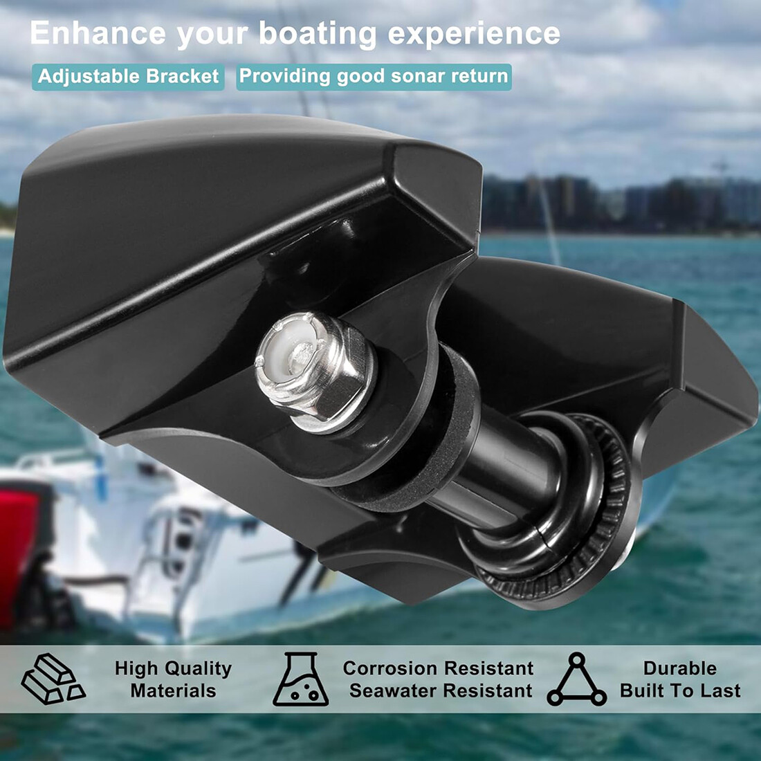 for Garmin Replacement Transom Transducer Mount Mounting Bracket 010-10272-00