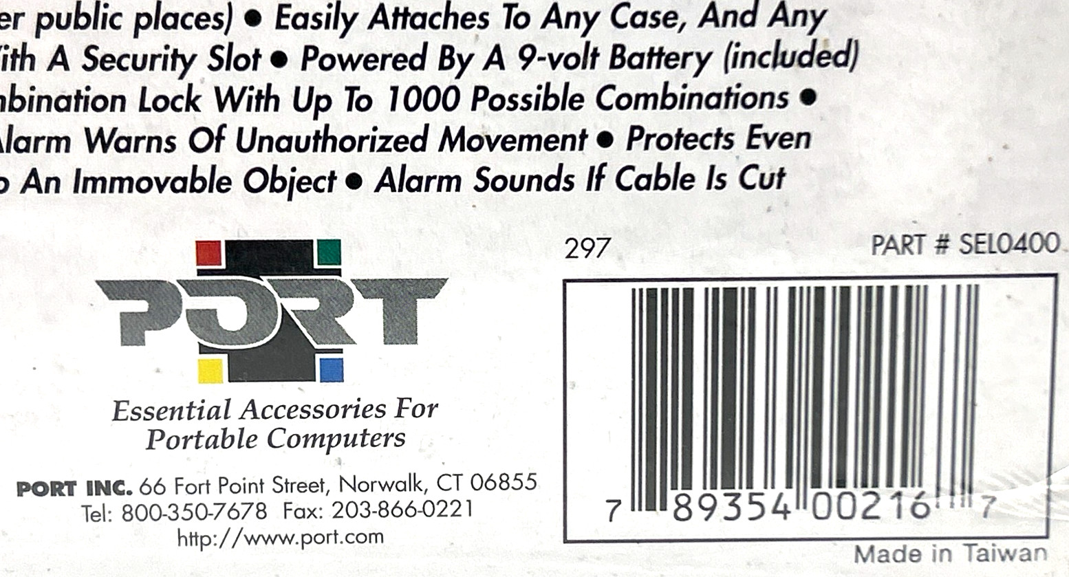 Port DEFCON 1 Notebook Computer Security System Laptops & Notebooks, New