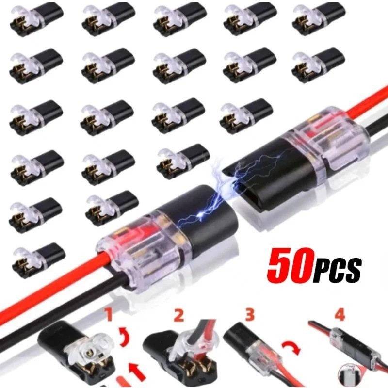 2 Pin Waterproof Automotive Electrical Connector Plug Wire Car 12V UK