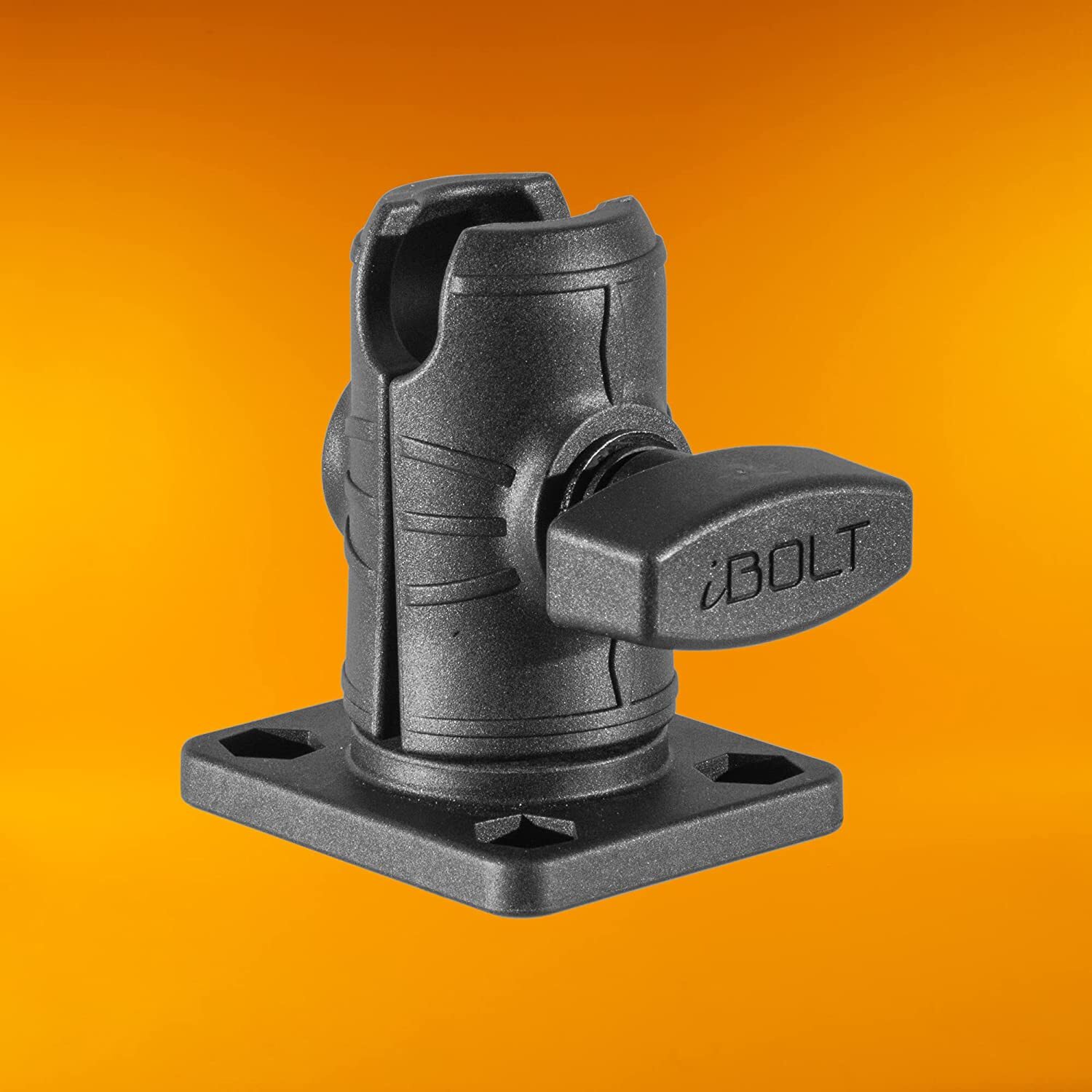iBOLT Composite 2.5" Single Socket Arm with Rectangular AMPs Pattern Drill Base