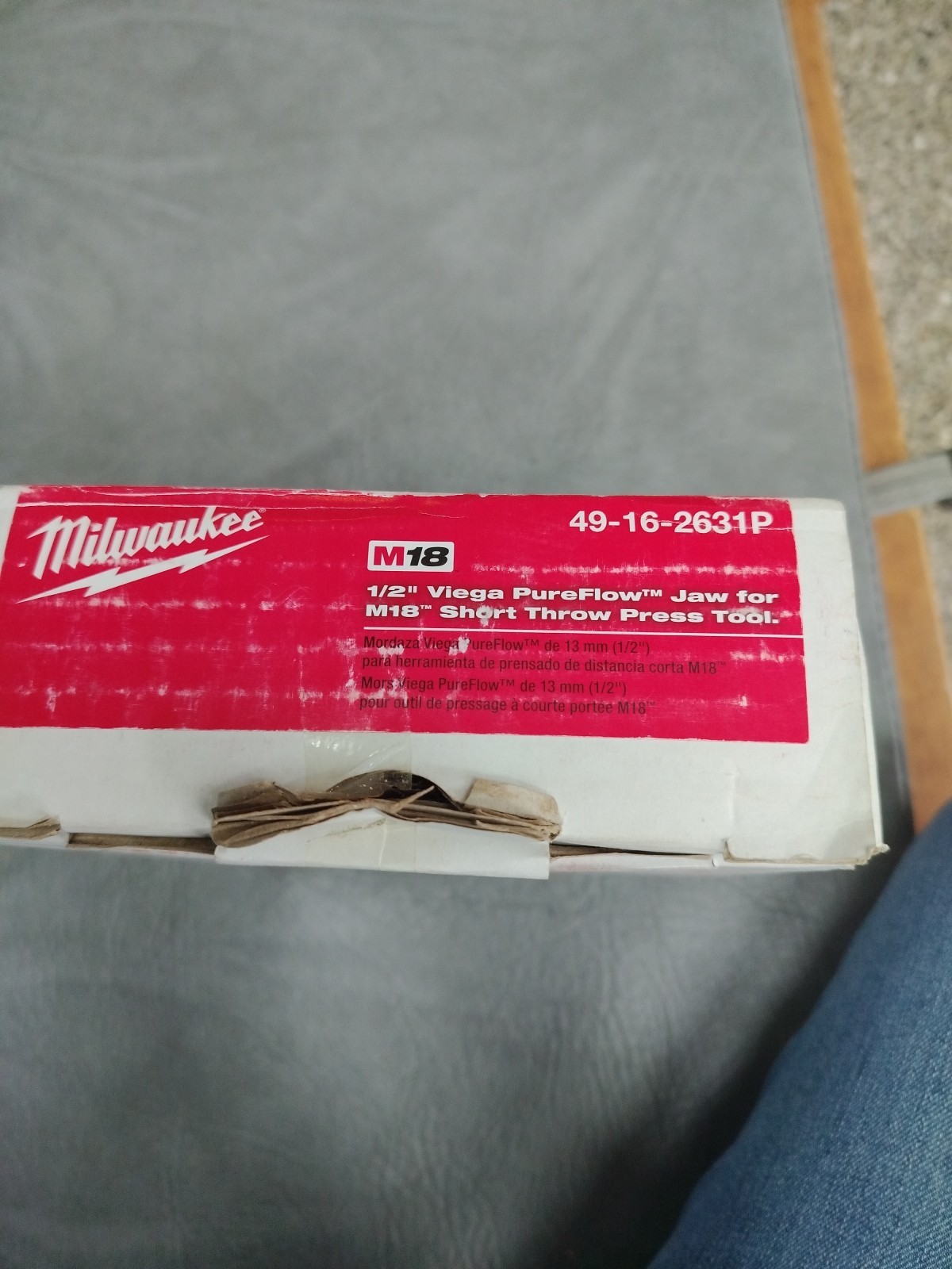 Milwaukee 49-16-2631P M18 1/2" Viega PureFlow Jaw for M18 Short Throw Press Tool