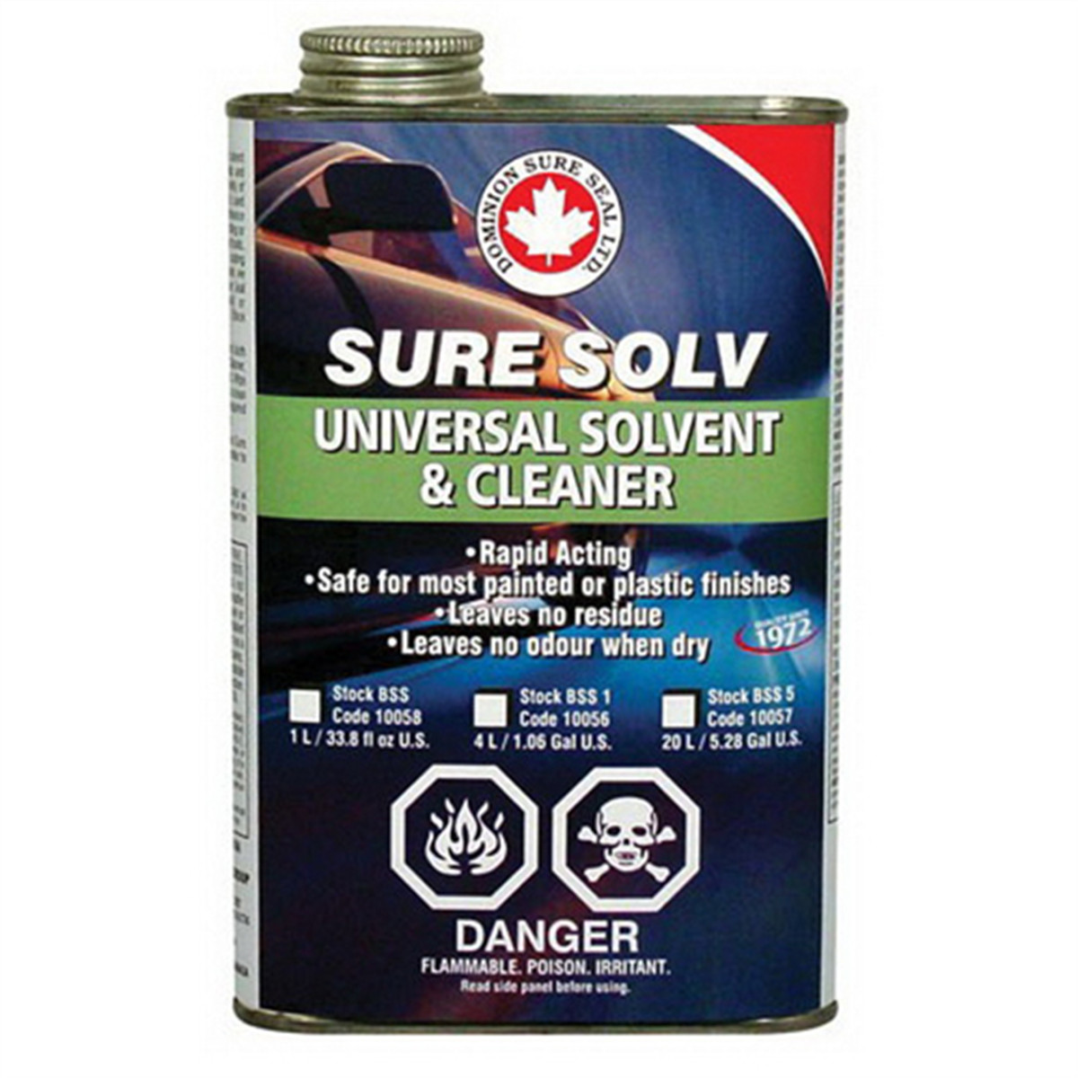 DOM.SUS Dominion Sure Seal 10050 Universal Solvent and Cleaner, 454 g Can, Aero