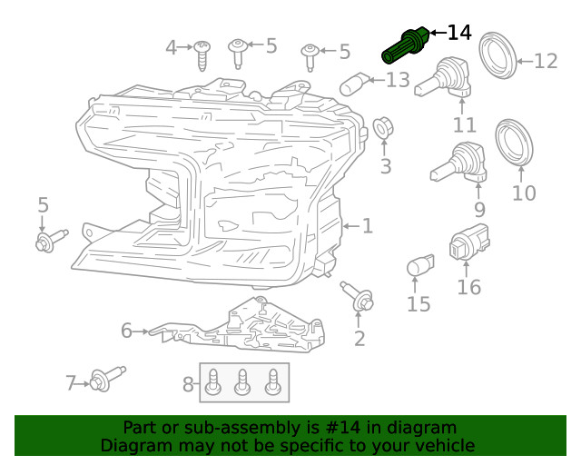 Genuine Ford Socket BB5Z-13411-A