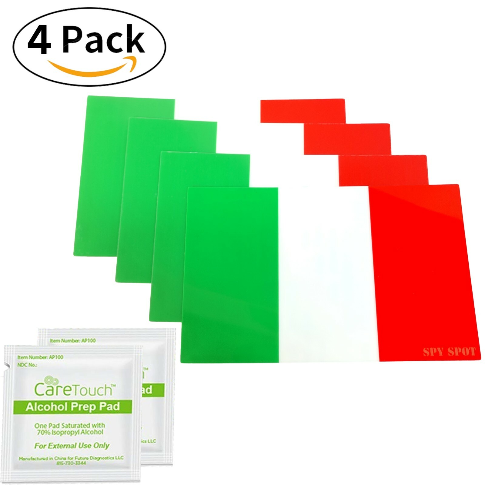 Set of 4 Vinyl Italy Flag Decal Stickers UV Resistant Weatherproof Spy Spot