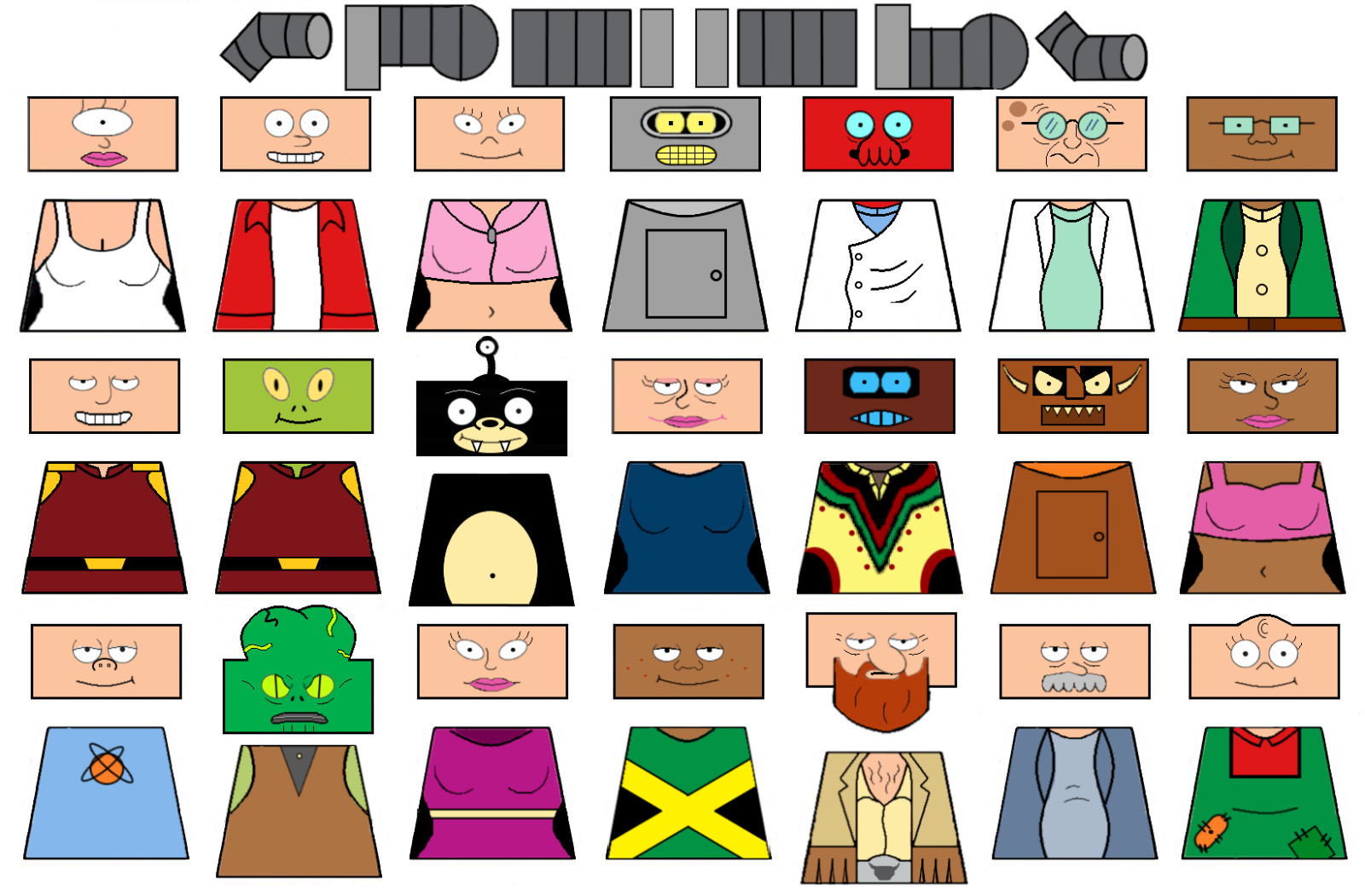 Future Minifigure Decal Sheet
