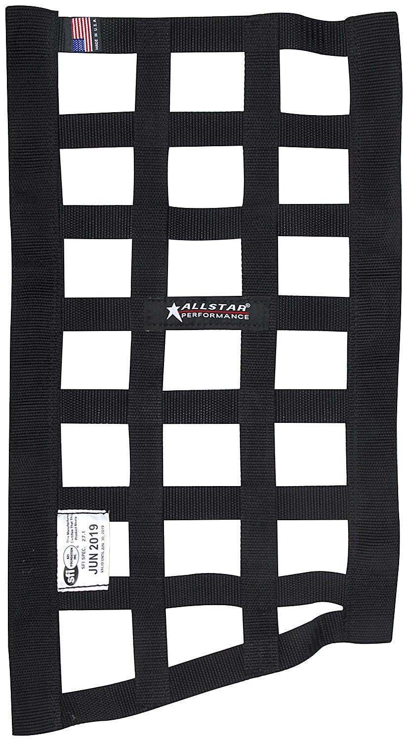 Allstar Window Net - SFI 27.1 - 1 in Webbing - Trapezoid - Black - Each ALL10291