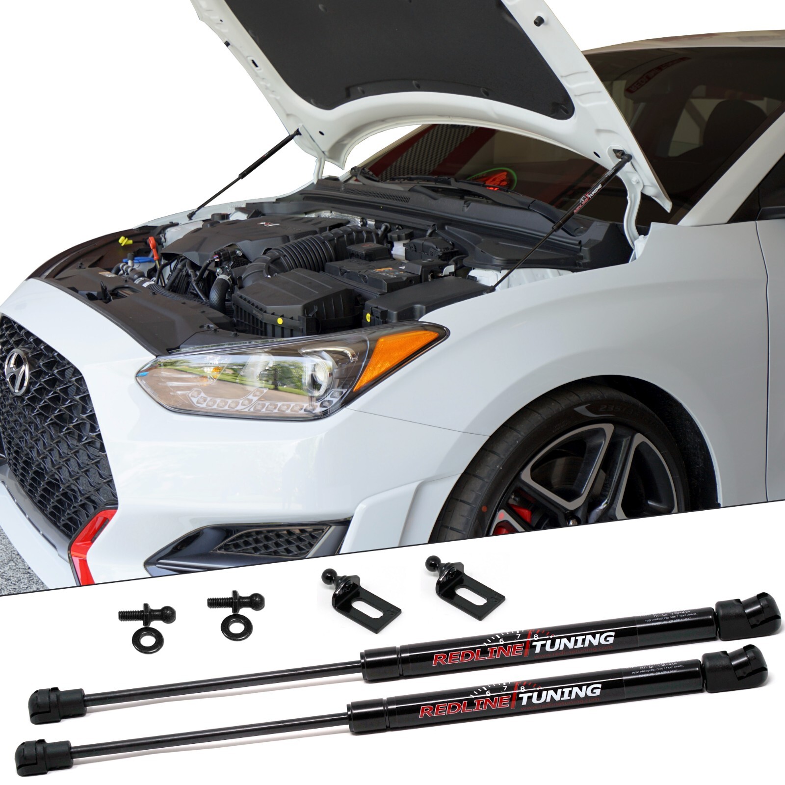 Redline Tuning 21-14007-02 Hood QuickLIFT PLUS Hyundai Veloster (2019-2022)