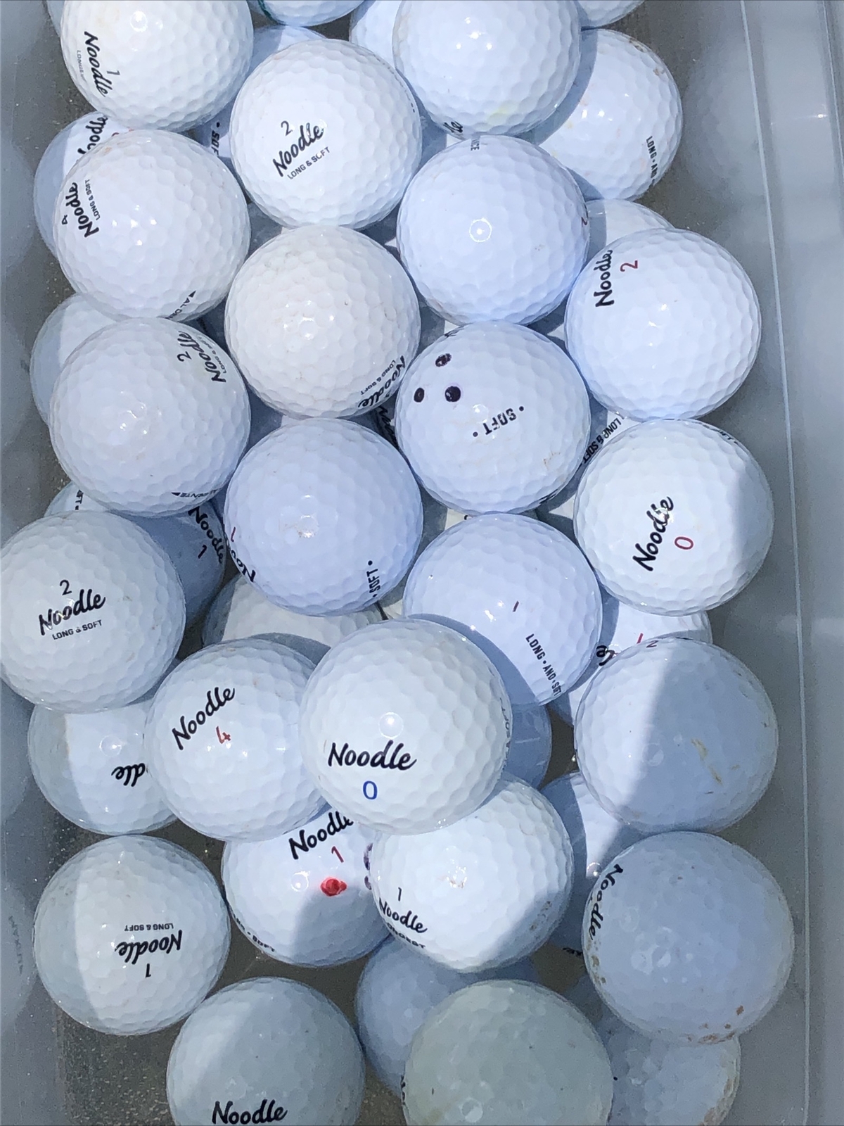 50 Noodle Assorted Models Golf Balls