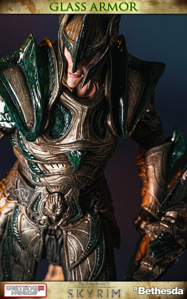 Gaming Heads Elder Scrolls V: Skyrim Glass Armor Regular Statue SEALED