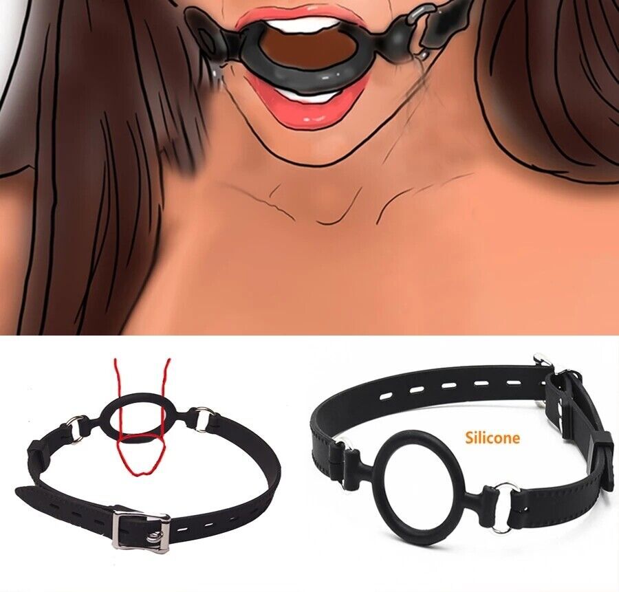 Binding Open Mouth O-ring Gags Plugs Oral fixation Harness silicone Restraint