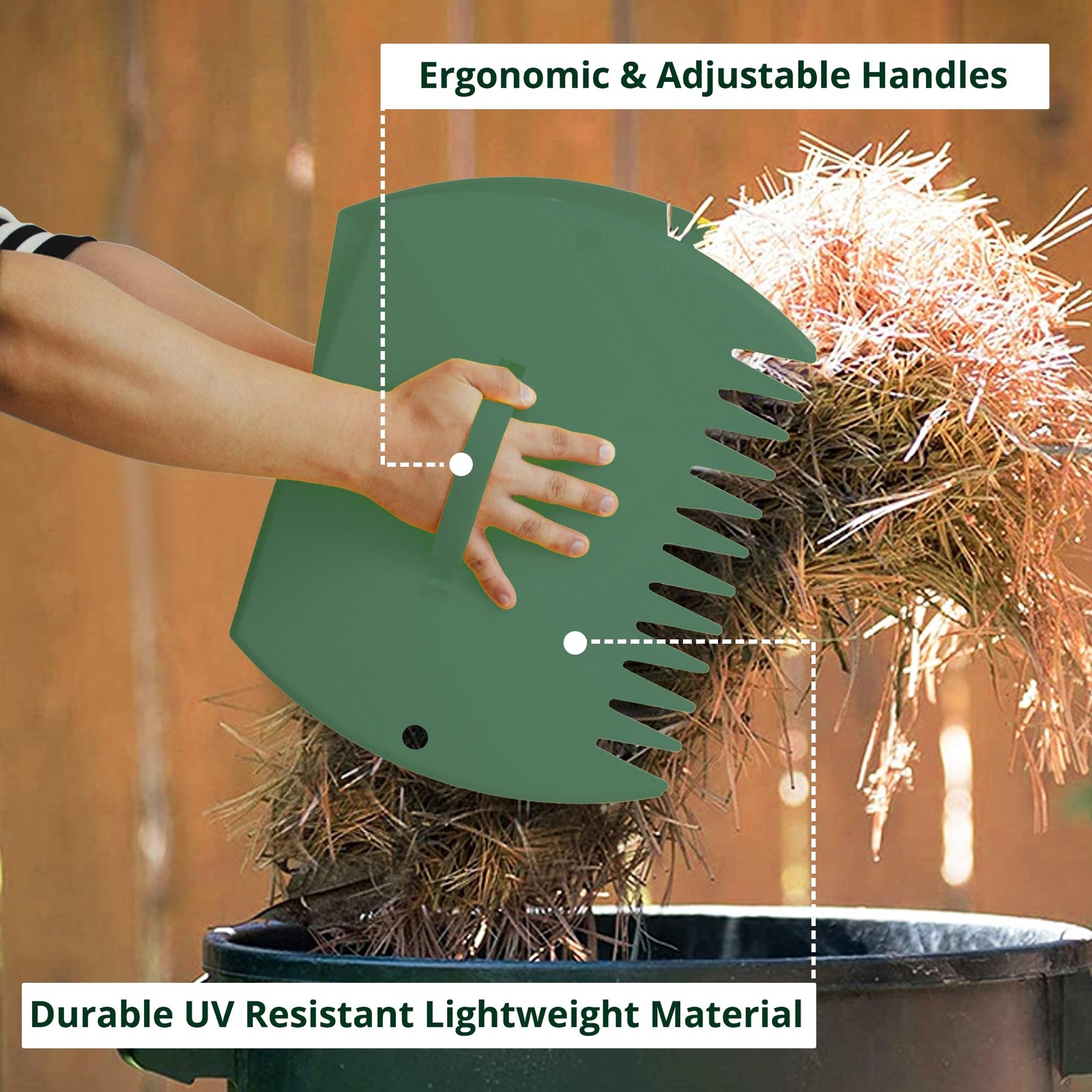 Large Leaf Scoops and Rakes for Efficient Yard Work and Garden Cleanup