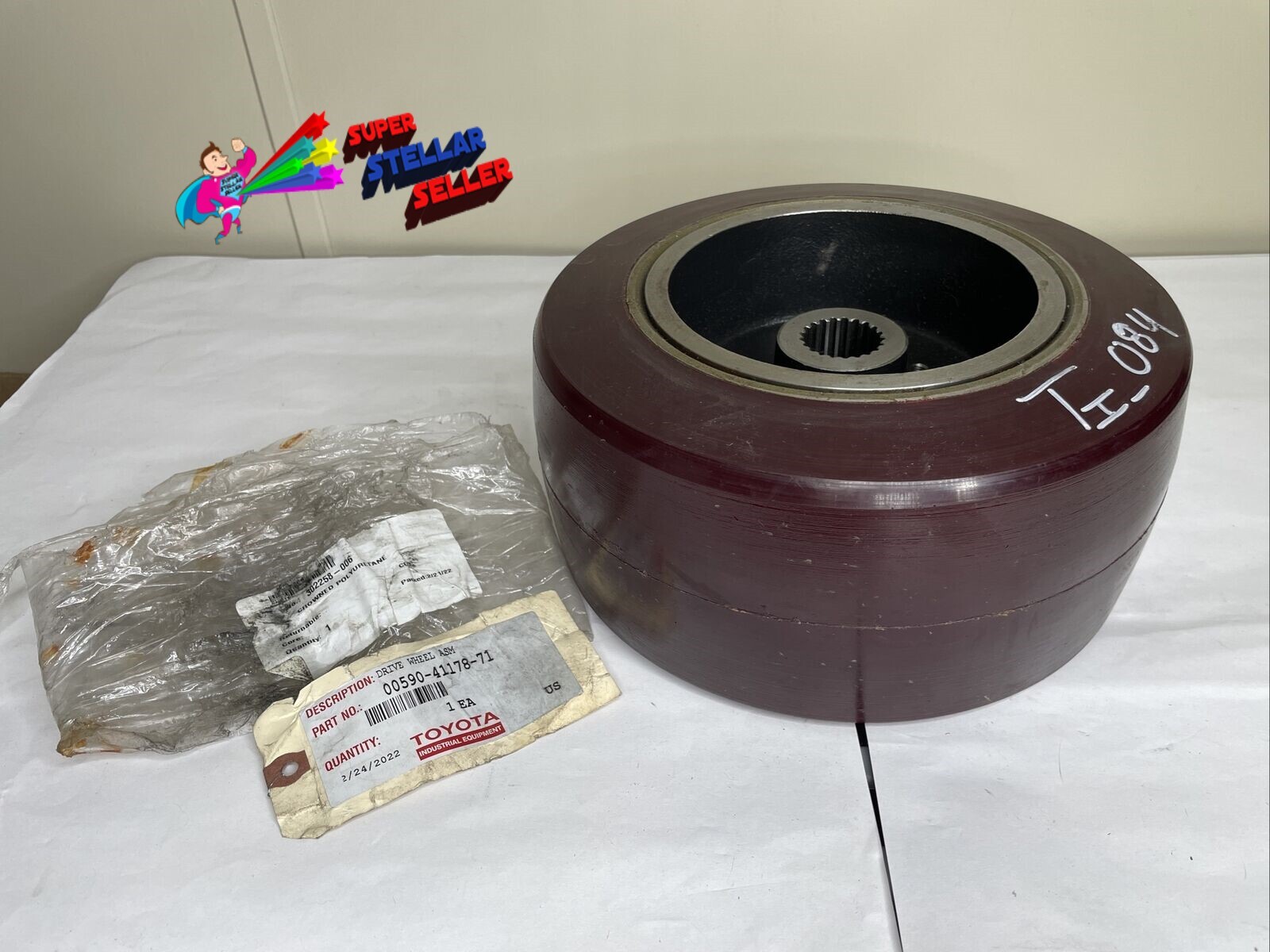 Fits Toyota & Many Other Forklift 302258-006 Burgundy Drive Wheel 00590-41178-71