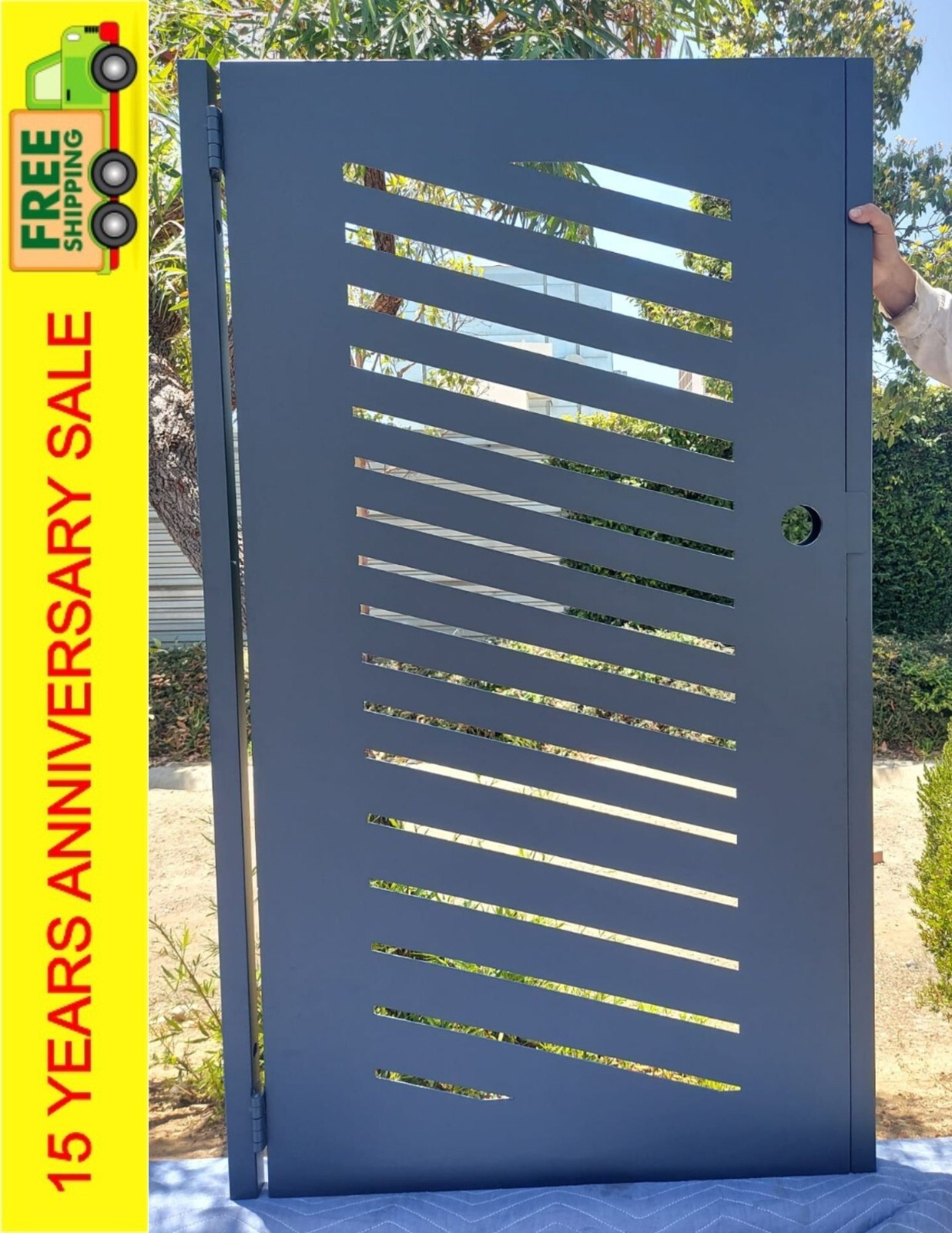 Custom Size| Stylish Art Design| Pedestrian Metal Fence| Gate For Home Security