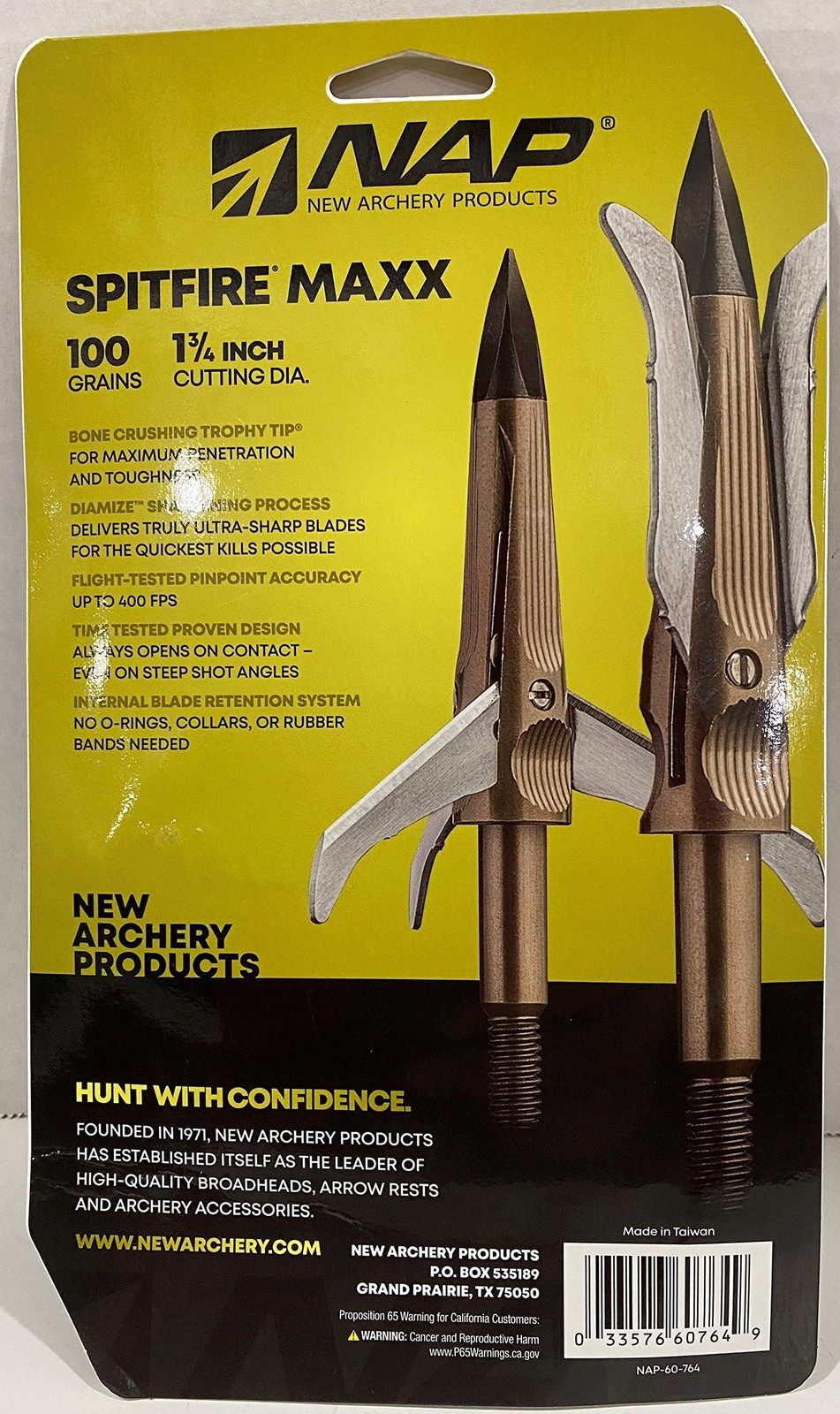 Spitfire MAXX 100 Grain Broadhead 4PK