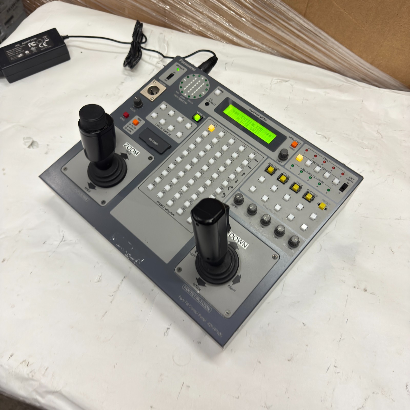 Panasonic AW‑RP400N Remote Control Panel for AW‑PH PTZ Heads & AW‑HE Cameras