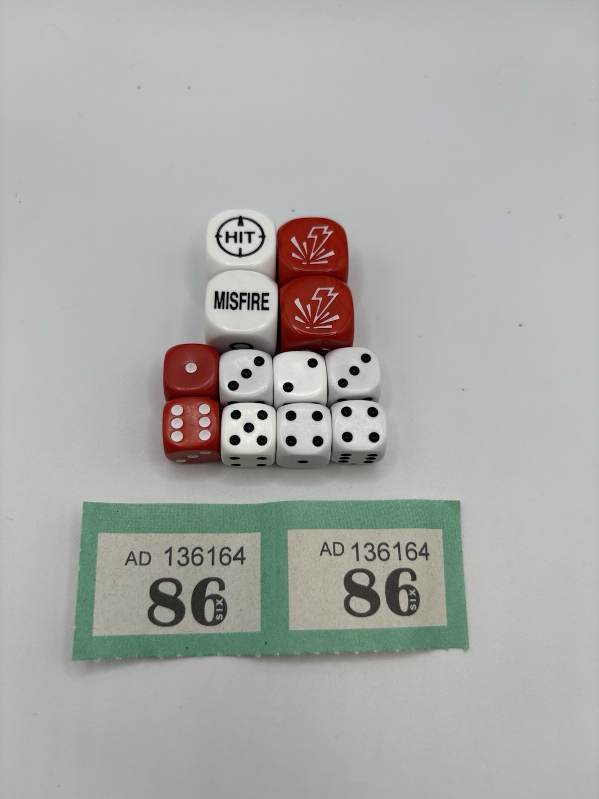 40K 2ND EDITION DICE SET GAMES WORKSHOP WARHAMMER SCATTER /MISFIRE/ SUSTAINED D6