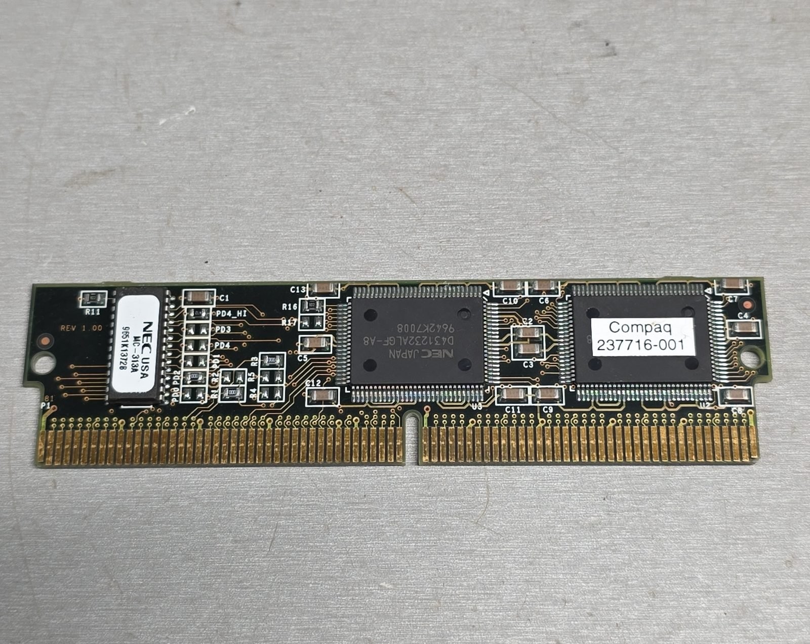 Compaq 237716-001 NEC USA WC-313A 72-Pin SIMM Memory RAM Module