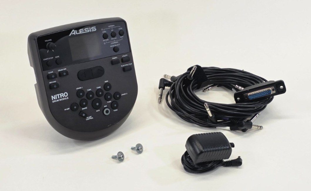 Alesis Nitro Drum Module DM7X With Wiring Harness Cable & AC Power Adapter