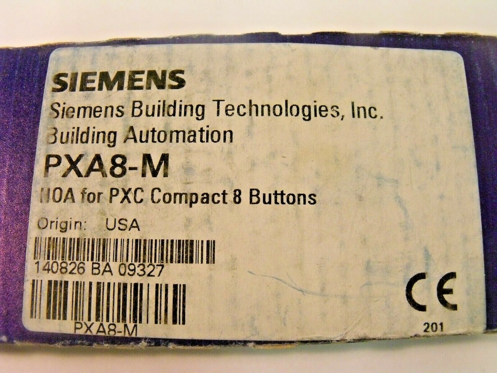 NIB Siemens PXA8-M Hand-Off-Auto (HOA) Accessory for PXC Compact Controller