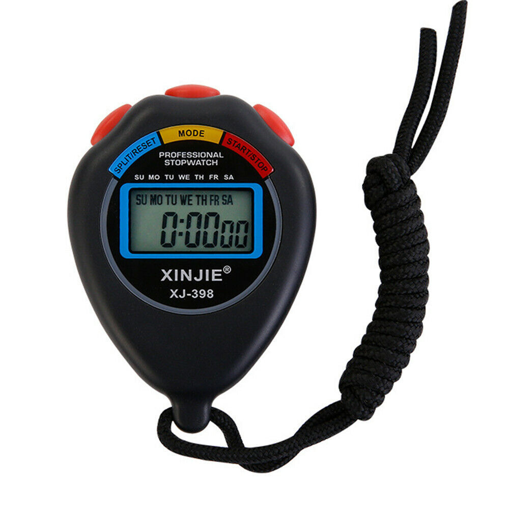 Professional Handheld LCD Chronograph Digital Sports Stopwatch Timer Stop Watch