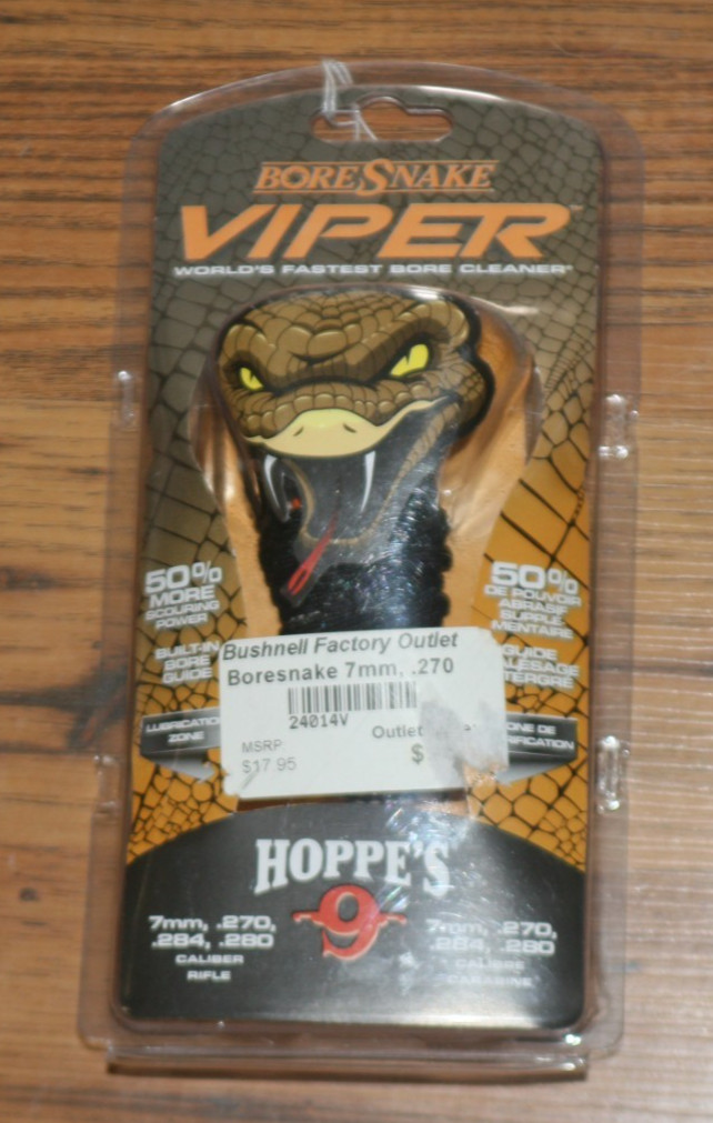Hoppe's 9 Bore Snake Viper Pistol/Revolver Cleaner - 7mm/.270/.284/.280 Caliber