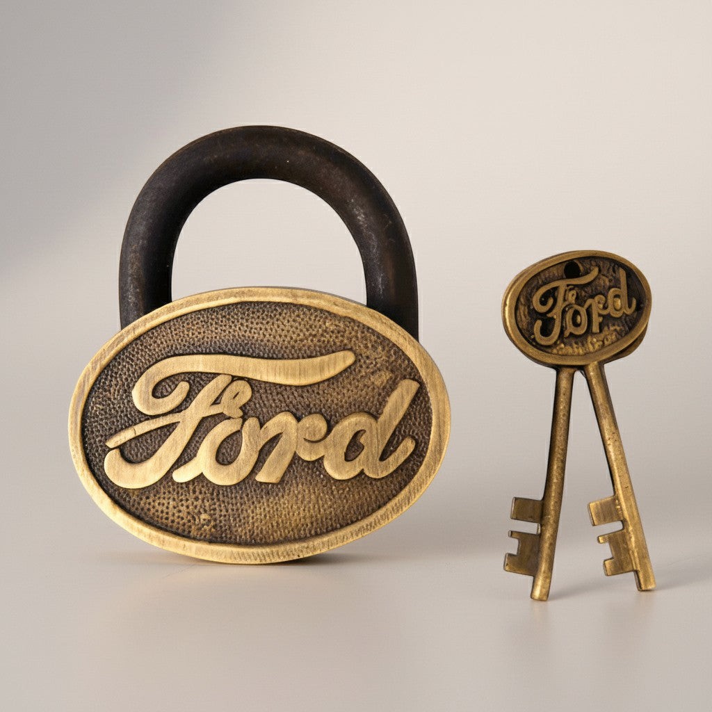 Ford 1903 Cast Iron Lock with Keys