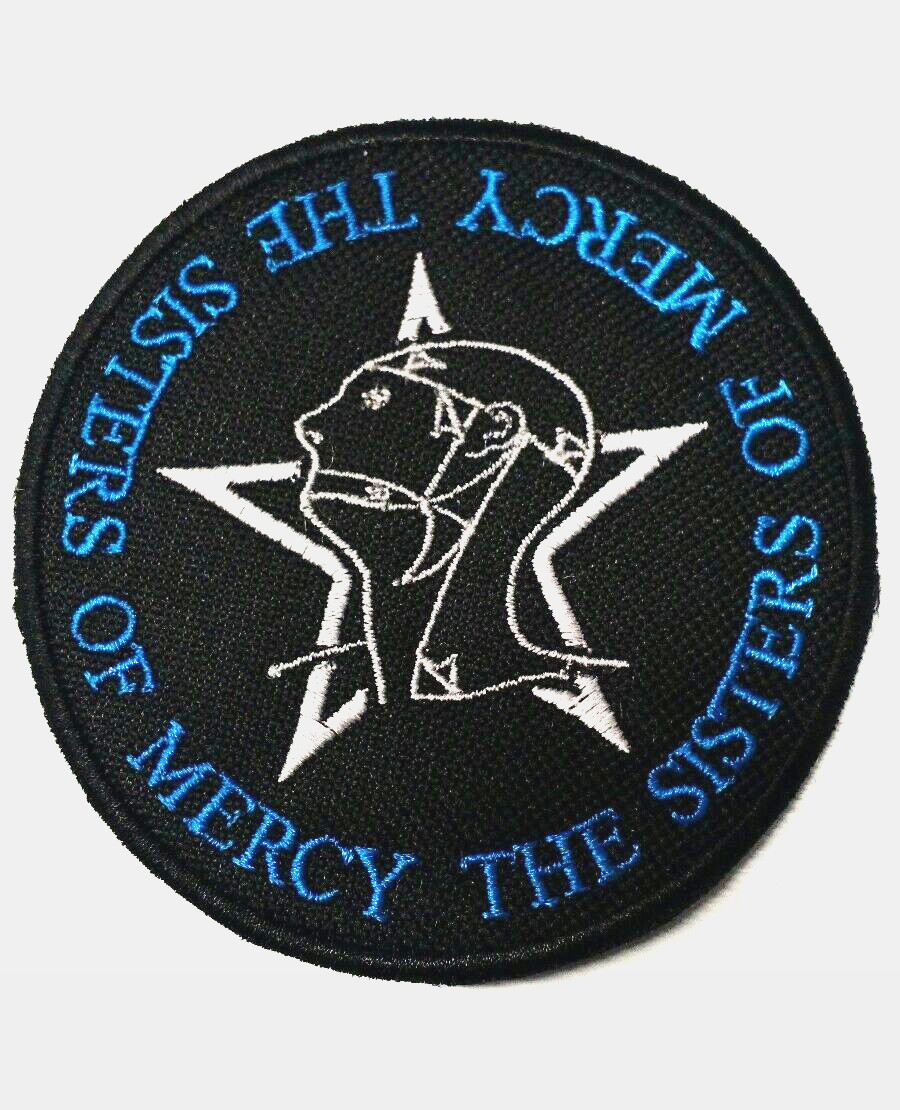 Sisters of Mercy Patch Embroidered IRON/Sew on Christian Death b/K