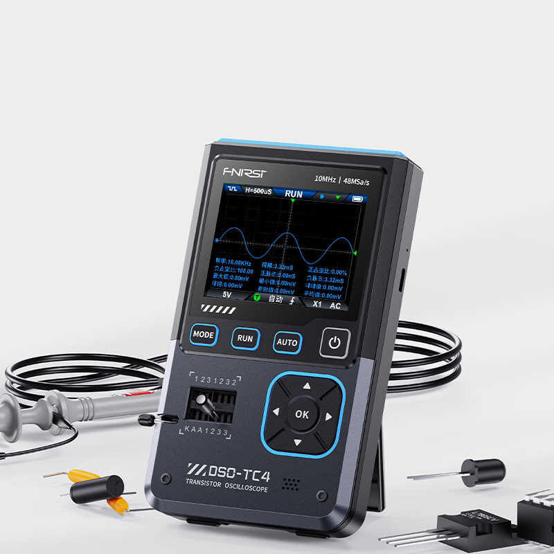 FNIRSI DSO-TC4 10MHz Oscilloscope Signal Generator Transistor Detection 3-IN-1