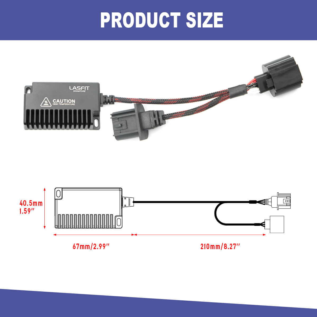 H13 9008 LED Headlight Bulb Anti Flicker Flash Resistor Canbus Error Free 2PCS