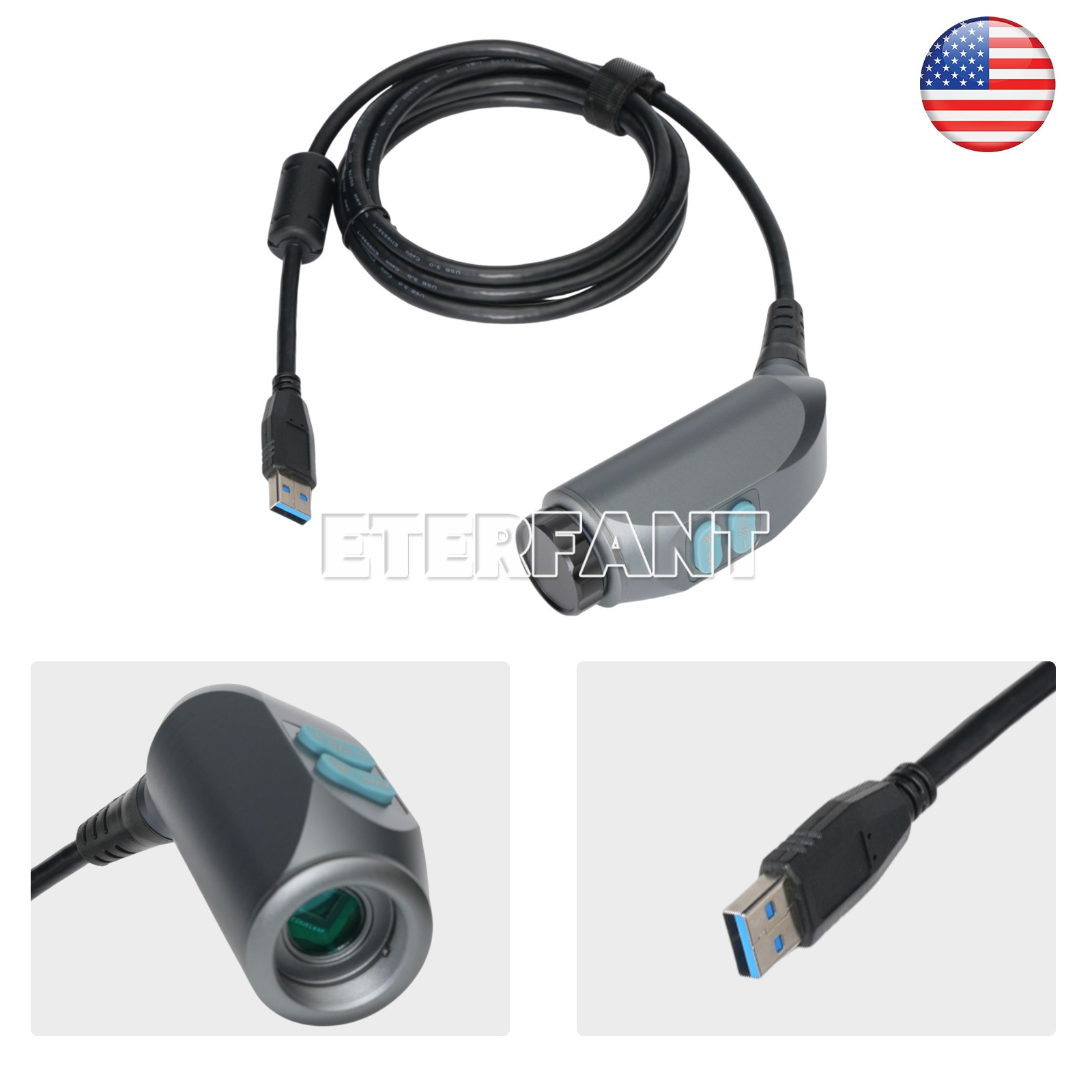 ETERFANT 1080p Full HD Endoscopy Laparoscopic Camera/ 80W LED Cold Light Source