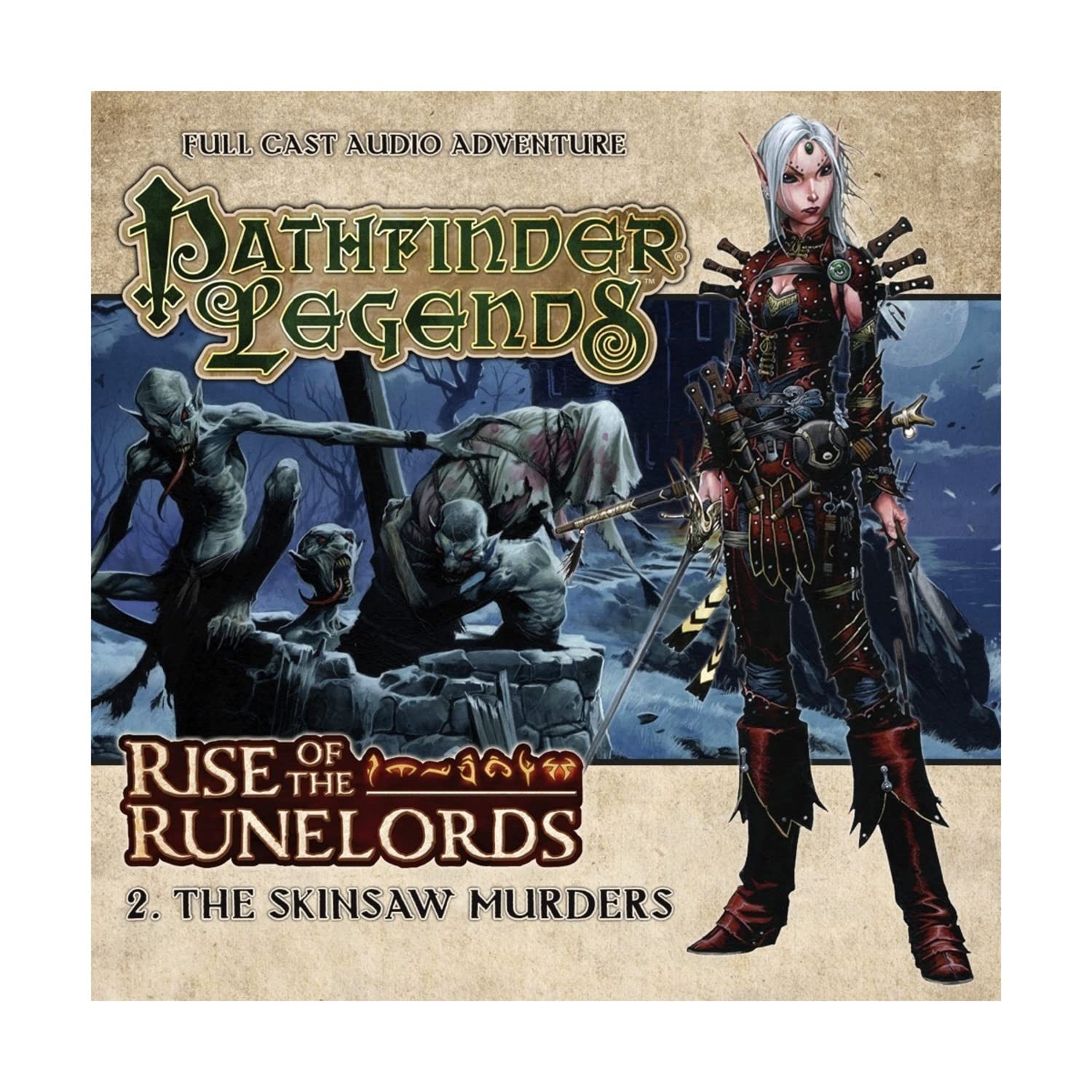 Pathfinder Legends: Rise of the Runelords 2 - Skinsaw Murders (audio CD) New