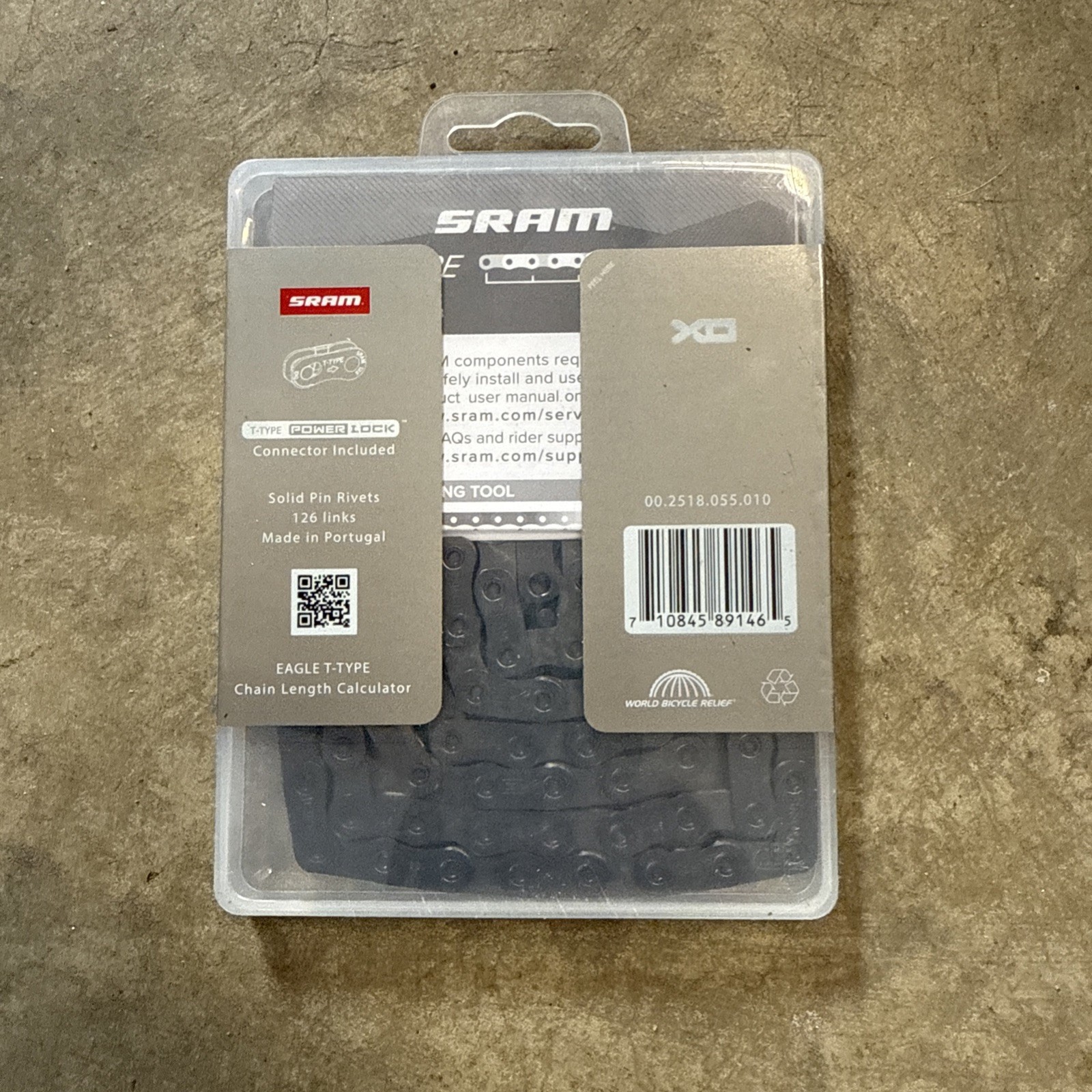 SRAM X0 Eagle T-Type Flattop Chain - 12-Speed, 126 Links (New)