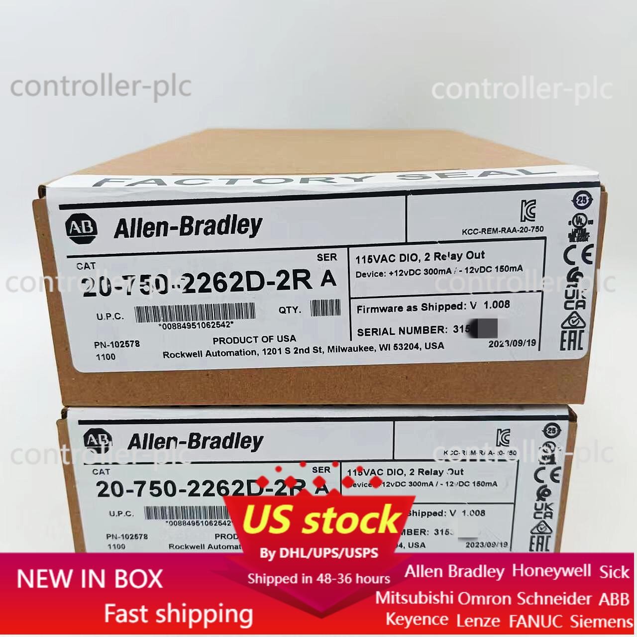 Allen Bradley 20-750-2262D-2R /A PowerFlex 750 115V I/O Module US Free Tax