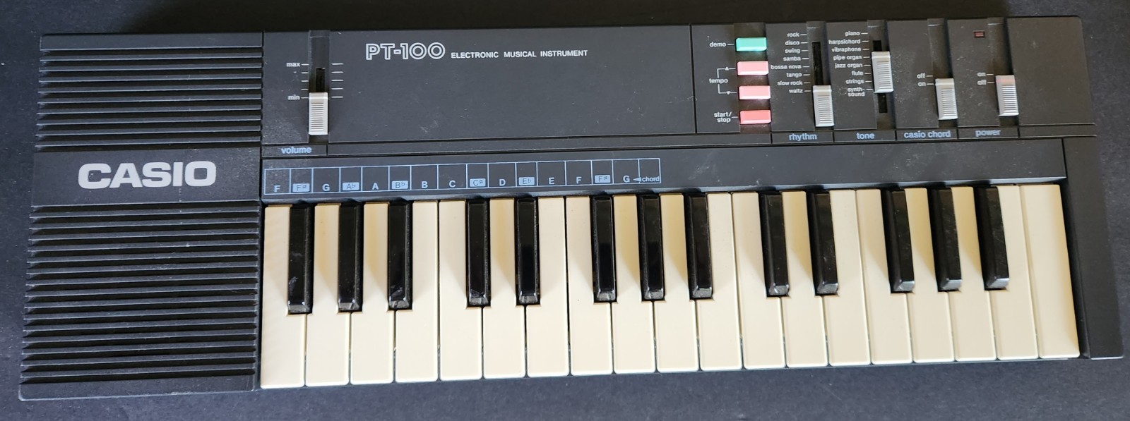 Casio PT-100 32-Key Electronic Keyboard w/ Speaker, Battery Powered