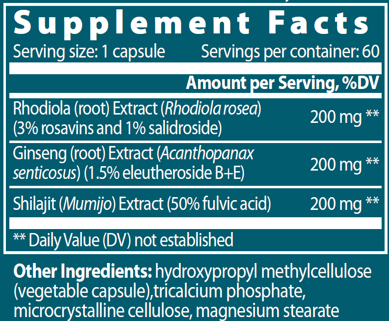 VEMOHERB EASTERN ADAPTOGEN ( 60 capsules)