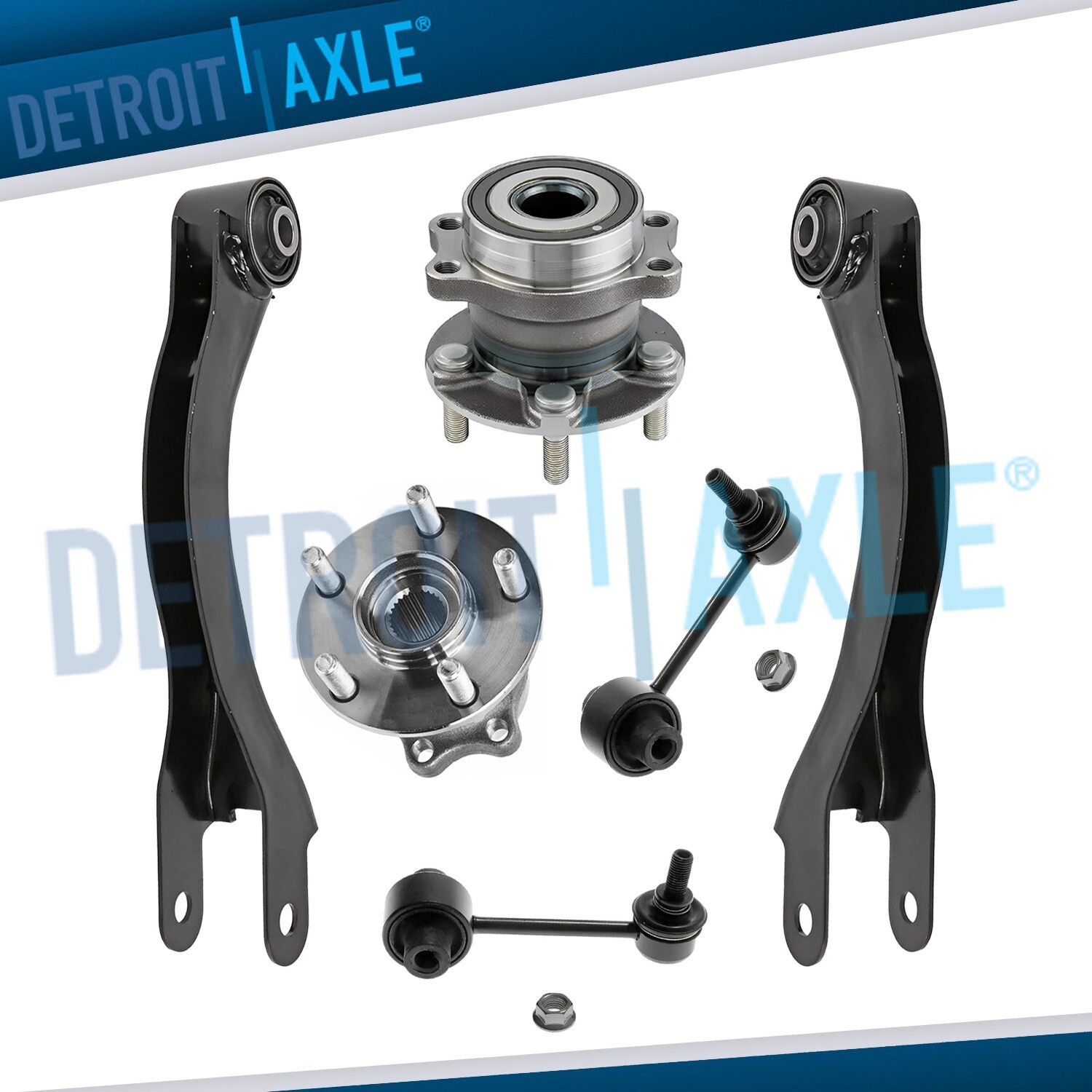 Rear Wheel Bearing Hubs Trailing Arms Sway Bar Kit for Subaru Forester Crosstrek