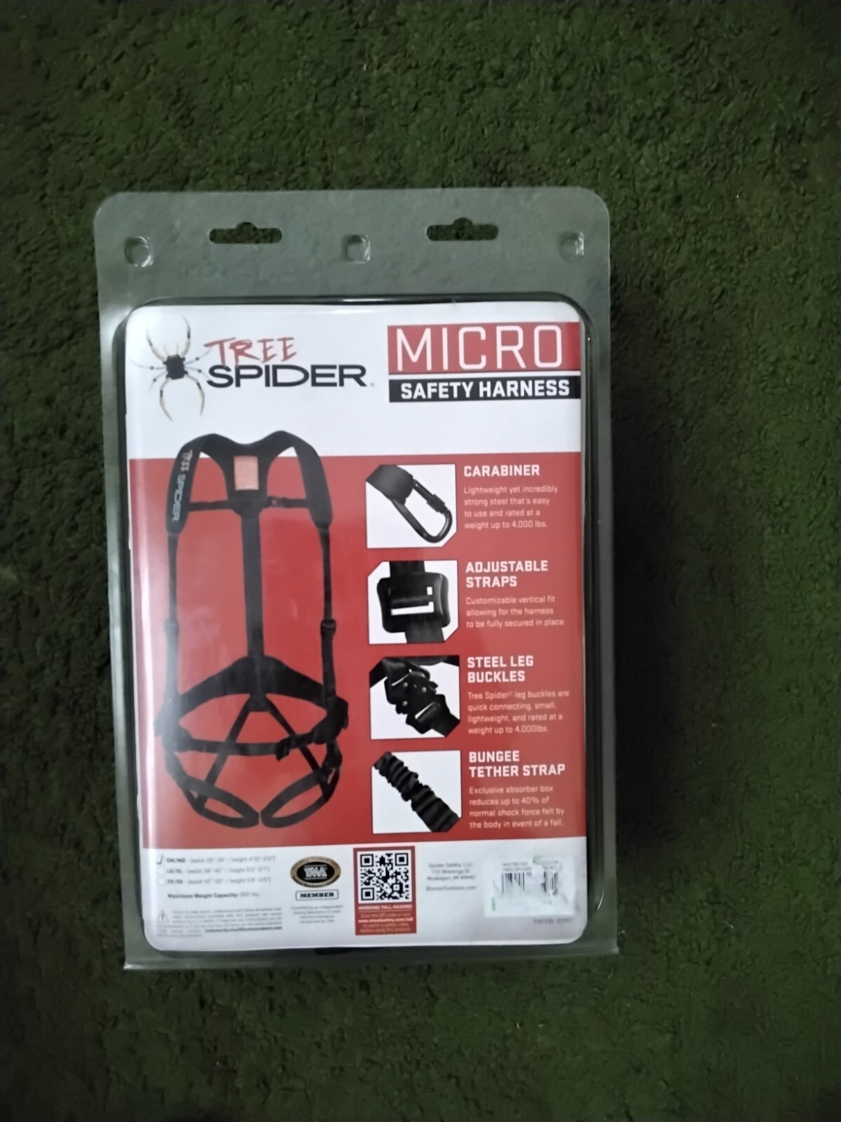 Tree Spider Micro Harness Hunting Outdoors Tree Stand Safety Small NWT $90