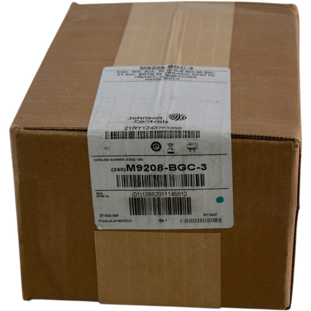 NEW Johnson Controls M9208-BGC-3 Electric Damper Actuator 24V Spring Return Swit