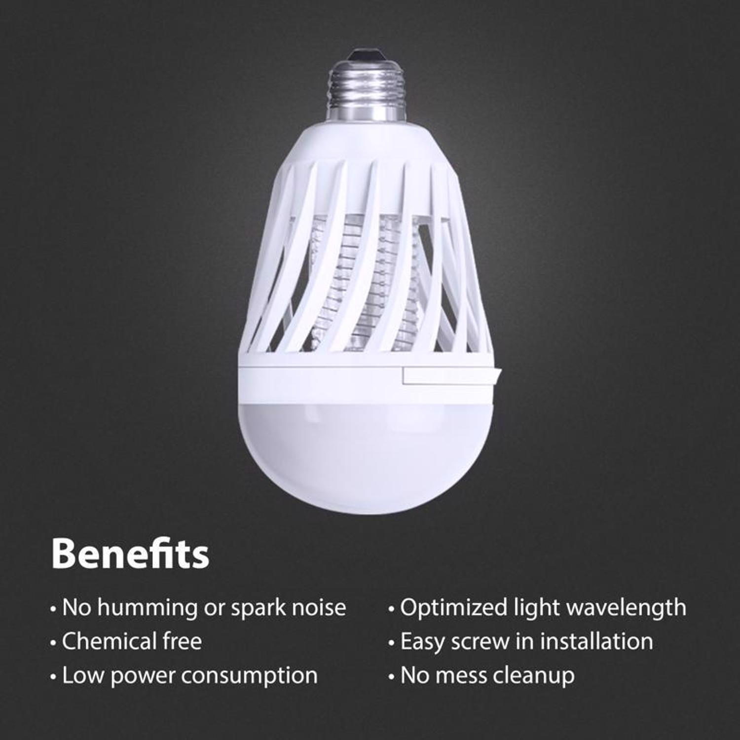 Feit Electric A19 E26 (Medium) LED Bug Zapper Bulb Daylight 60 W