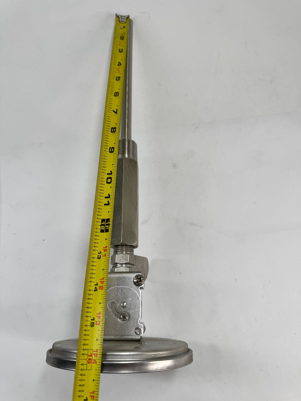 ASHCROFT Adjustable Angle Thermometer, 0-250F, 5" Face, 8" Stem, 3/4" NPT